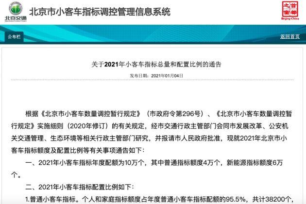 北京市小客车新能源个人指标排到20万到哪年能拿到拍照