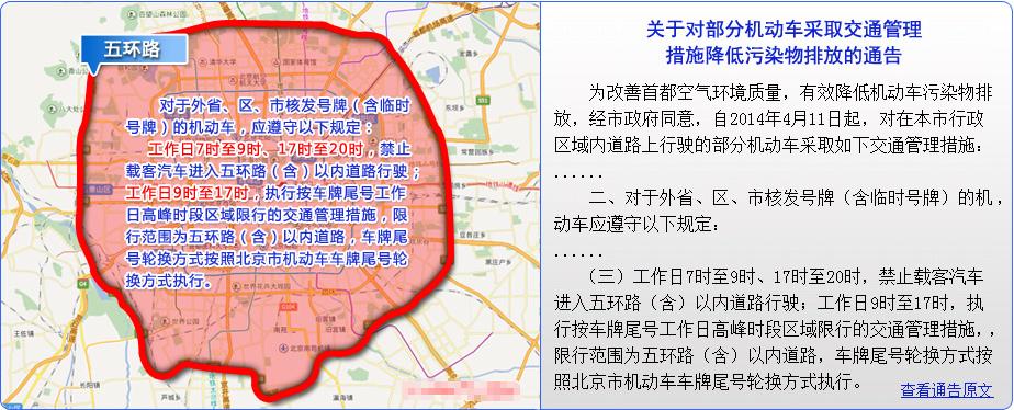 北京限行最新通知北京外地车牌限行最新规定2024年