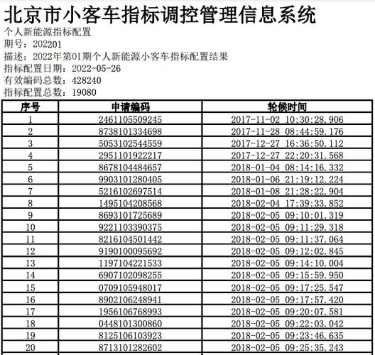 北京市小客车新能源个人指标排到20万到哪年能拿到拍照